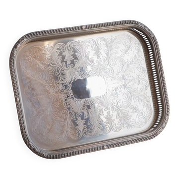 Large silver-plated tray "Mathilde"