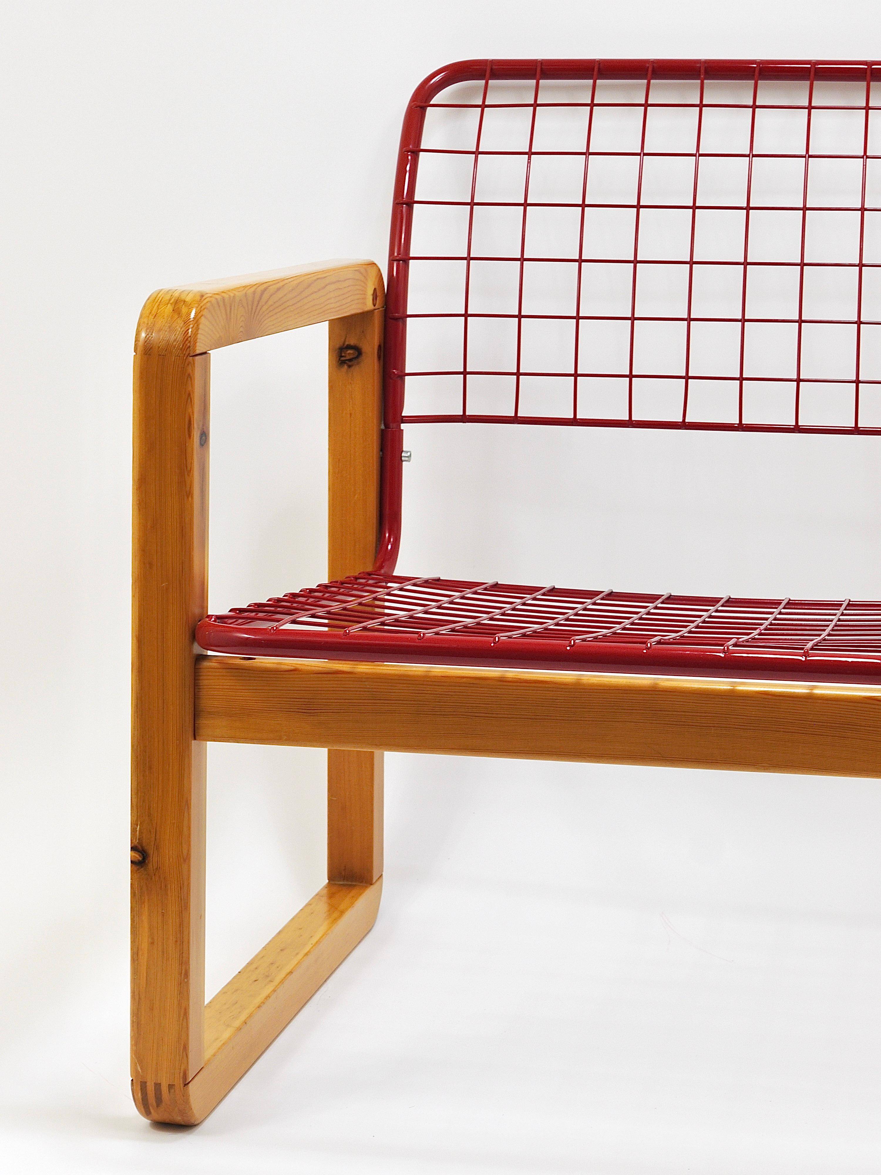 Postmodern Wire Lounge Chair Sälen, Knut & Marianne Hagberg, Ikea, 1982
