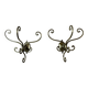 Pair of brass hooks