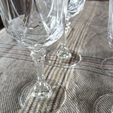 6 red wine glasses 13.5 in crystal auteuil series