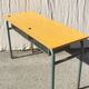 Vintage 2-seater desk with large metal locker