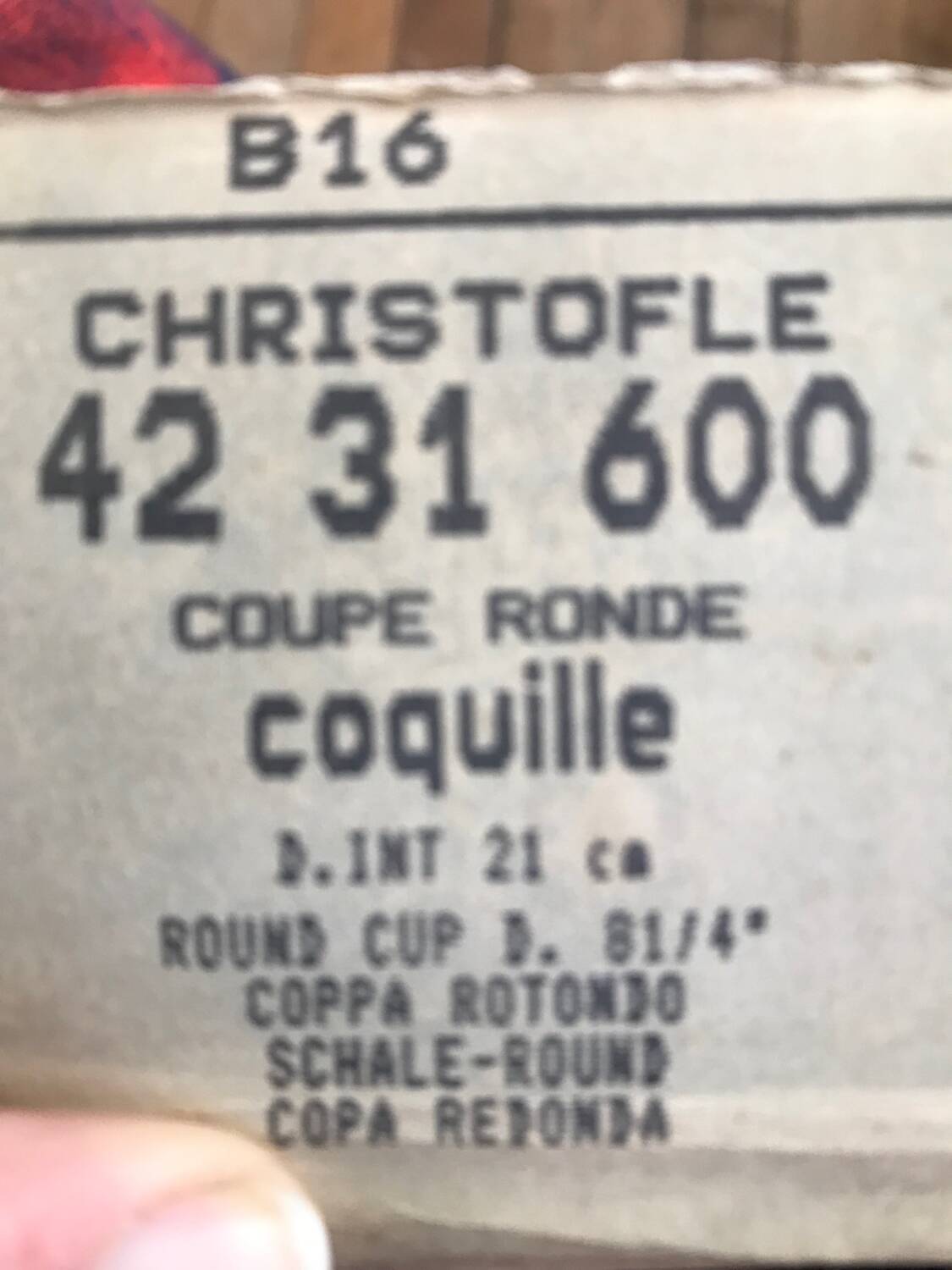 Vide poche métal argenté christofle