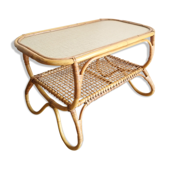 Rattan coffee table