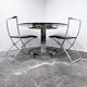 Vittorio Introini dining table with Cuneo chairs 1970