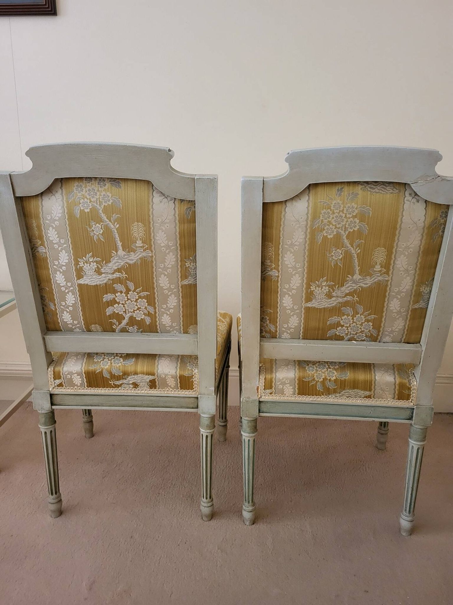 2 Louis XVI style chairs