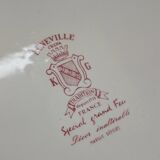 Set of 11 flat plates KG Lunéville Service Fleurs des Indes