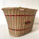 Vintage woven rattan basket from the 50s-60s