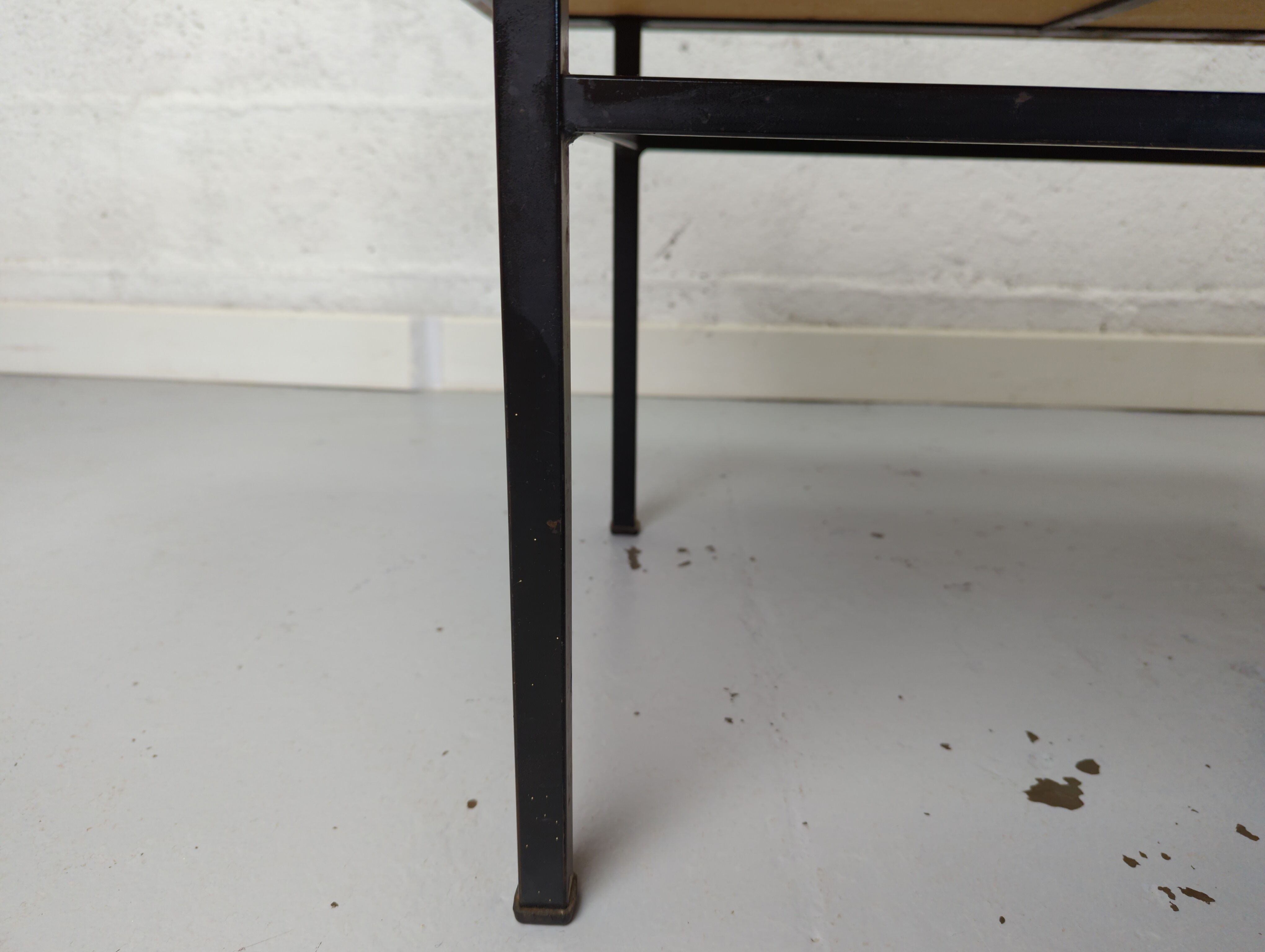 Metal and ceramic coffee table