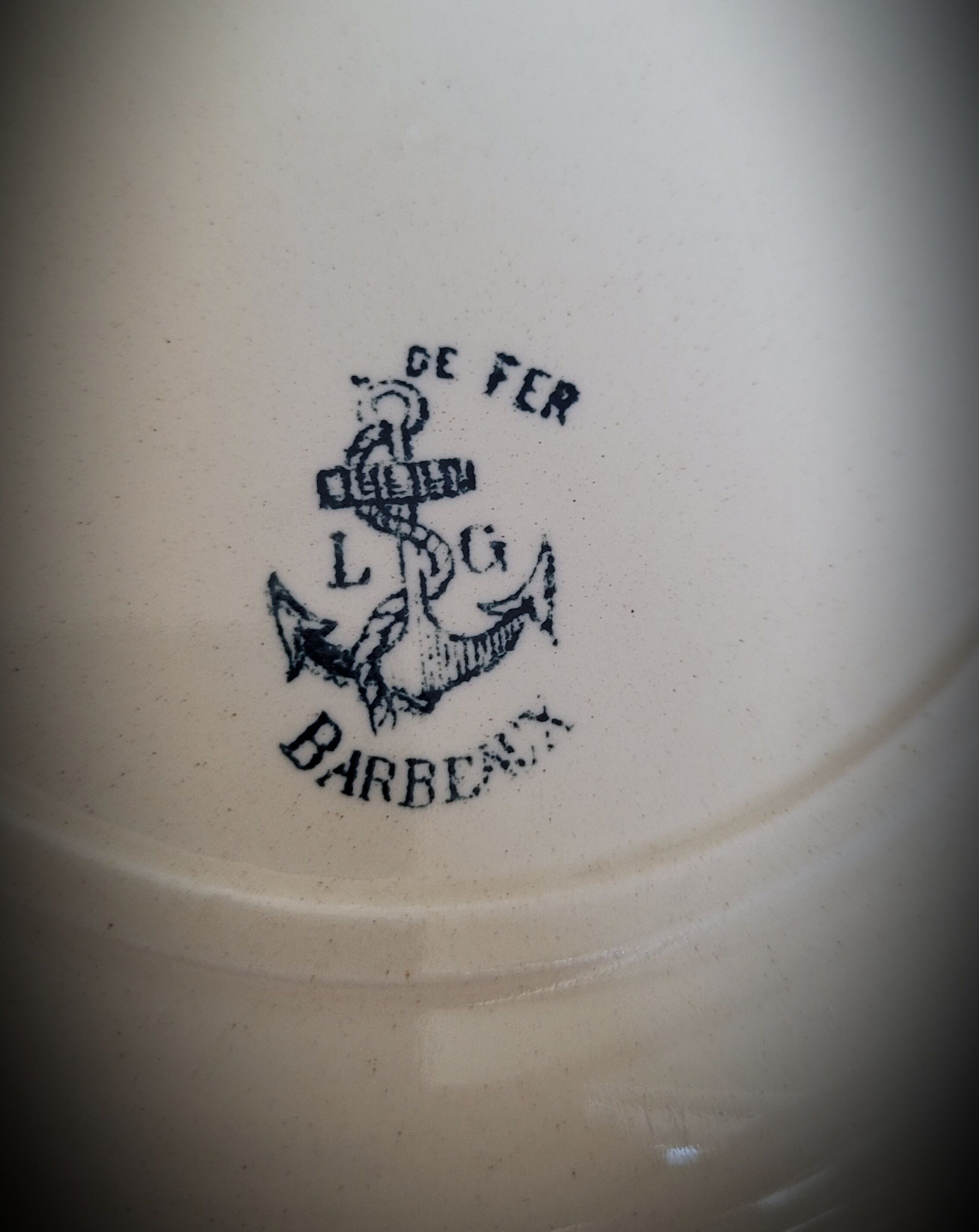 Set 6 plates Terre de Fer Barbeaux