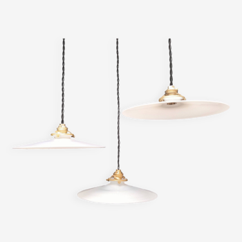 Opaline pendant lights