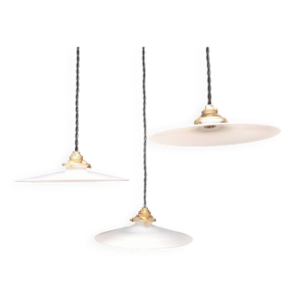 Opaline pendant lights