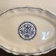 Old Dish Basket Vegetable Dish Earthenware Gien Rouen Renaissance Blue Model