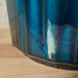 Iridescent Art Deco earthenware planter