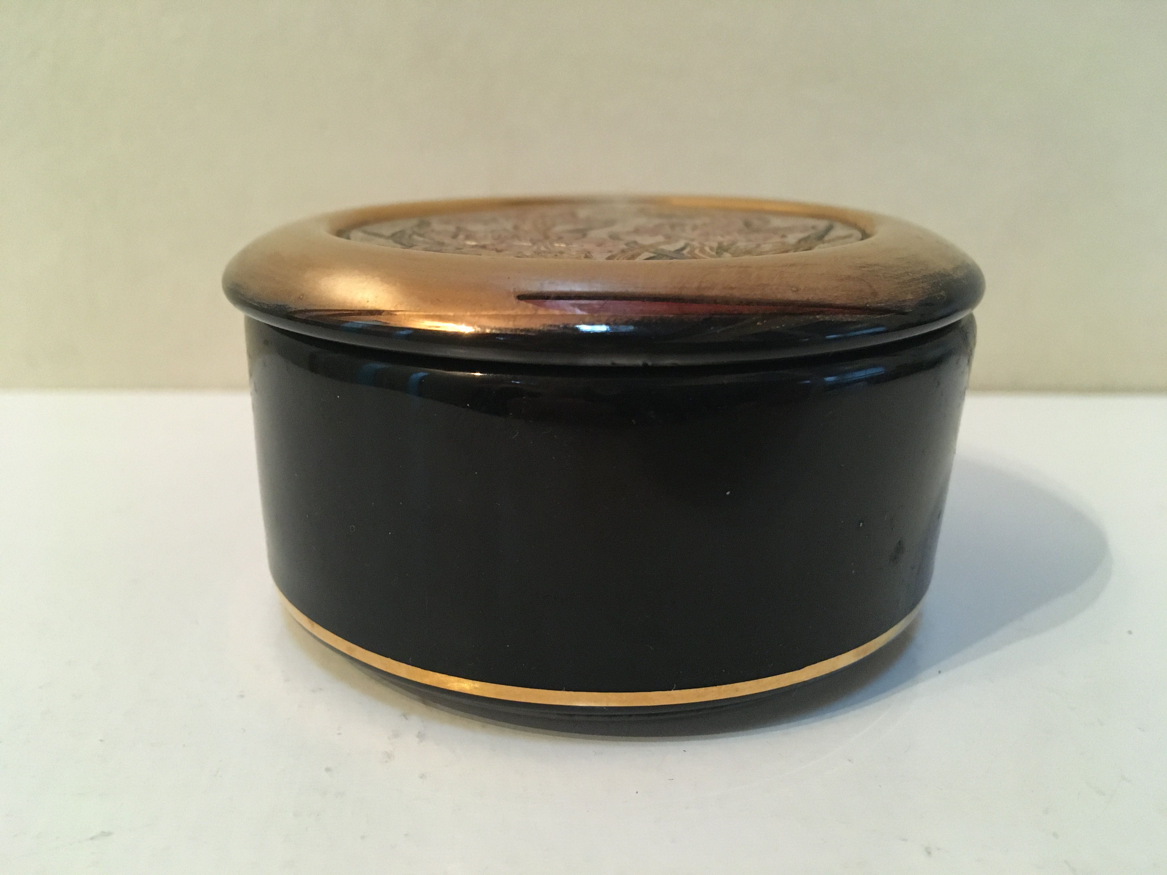 Japanese ceramic box Art of Chokin