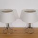 Paire de lampes vintage en metal  1970