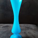 Turquoise opaline vase