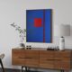 That blue 100x80cm canvas signed.
