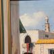 Swedish Oil on Canvas – “Southern Street” by J. Erix