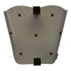 Vintage 1950 wall light in perspex and brass