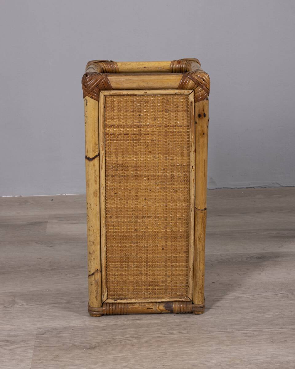 Vintage 1960s Italian design bamboo umbrella stand