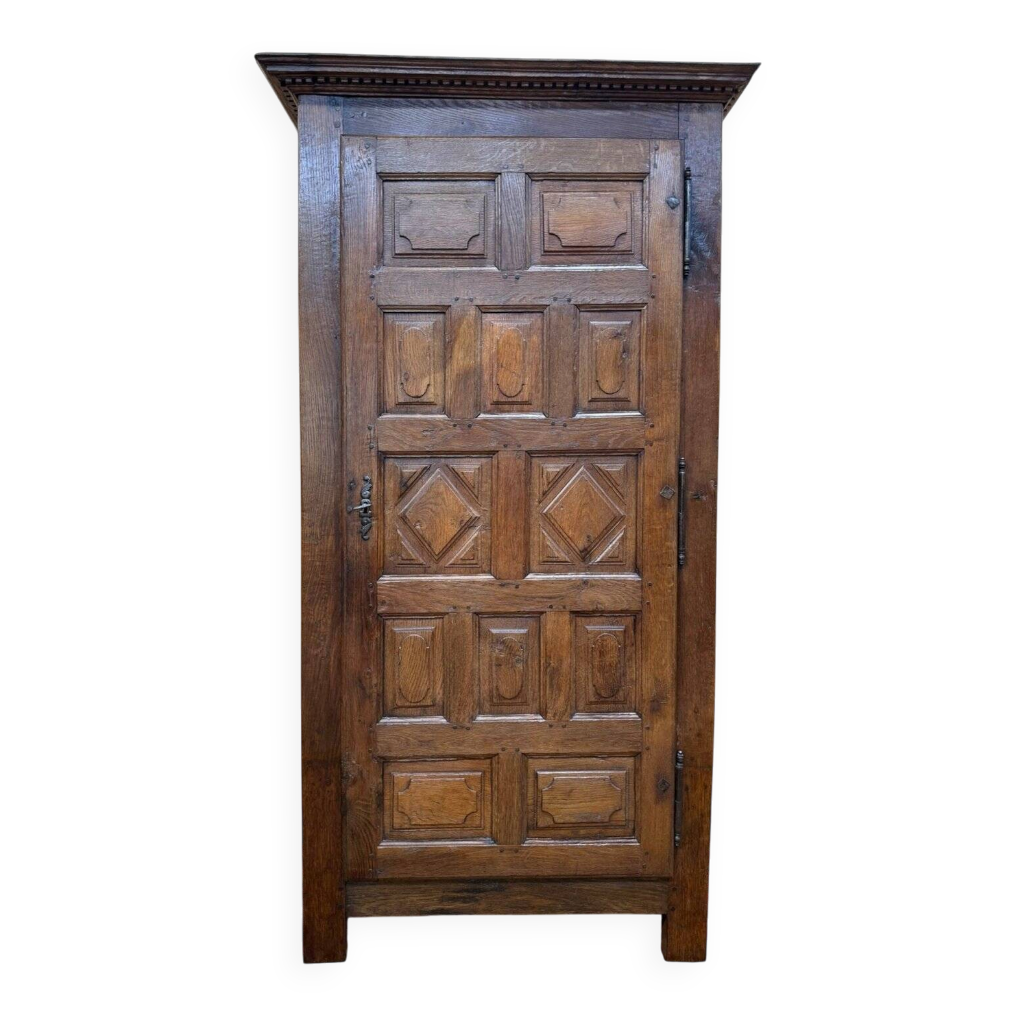 High period bonnetière - Renaissance in solid oak, panelled