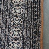 Light blue vintage oriental rug 215×137 cm