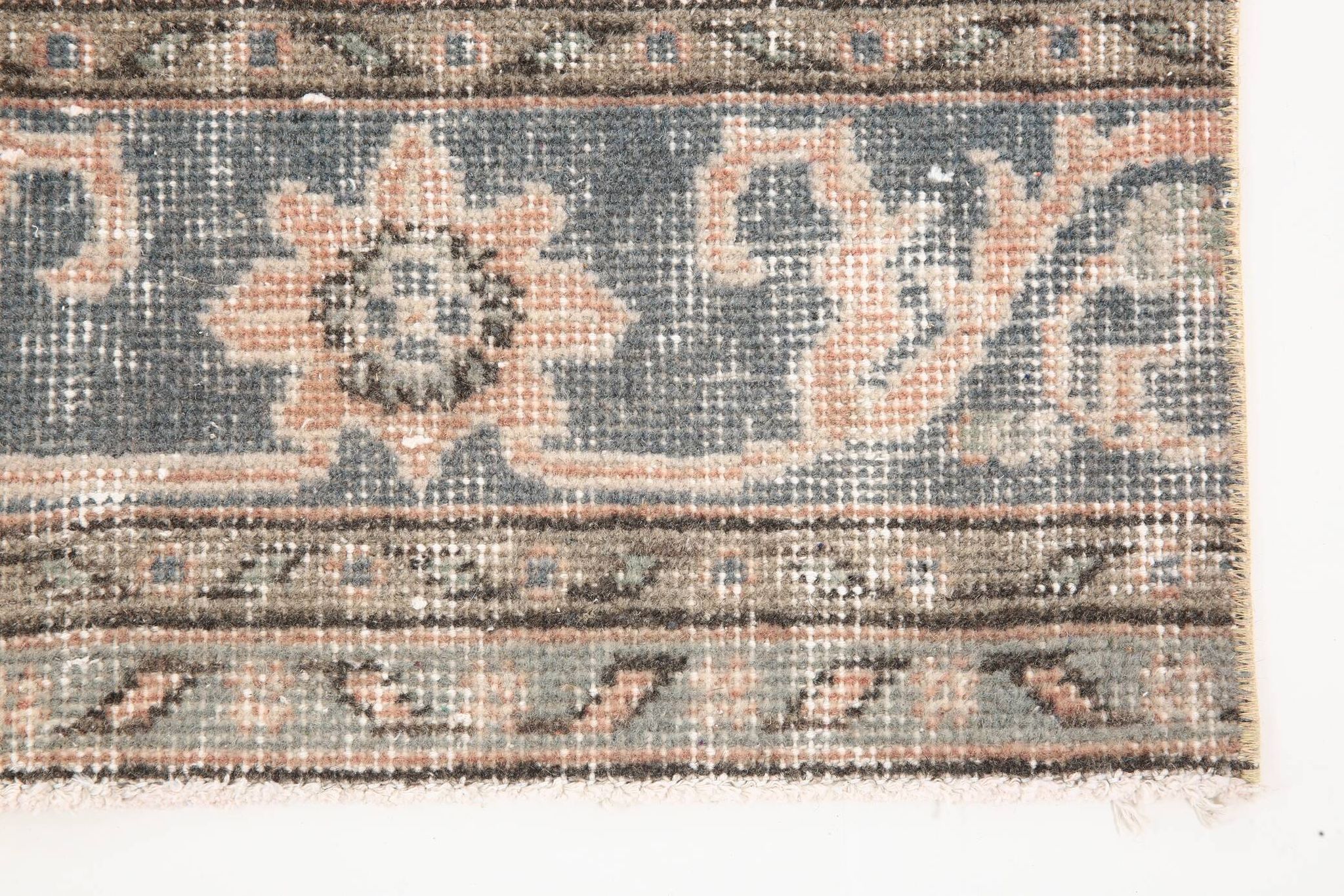 3x10 Rug For Hallway Pale Red Oriental Vintage Runner Rug 91x315Cm