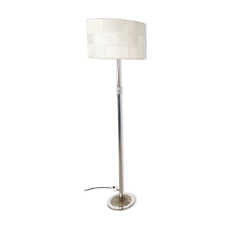 Chrome brutalist floor lamp, 1970s