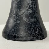 Lampe anthropomorphe en marbre noir vintage