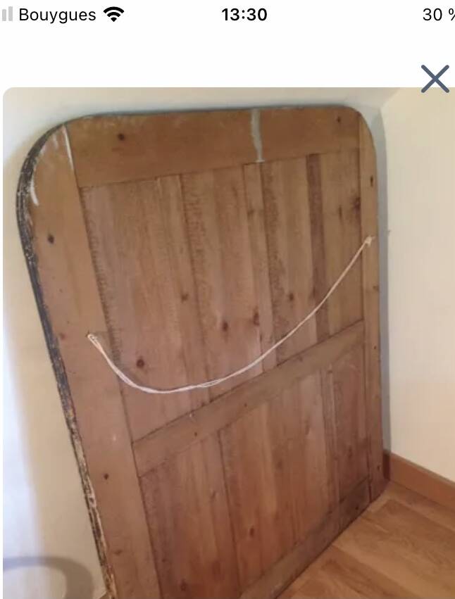 Large black Louis Philippe mirror