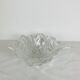 Vintage glass leaf salad bowl or fruit bowl