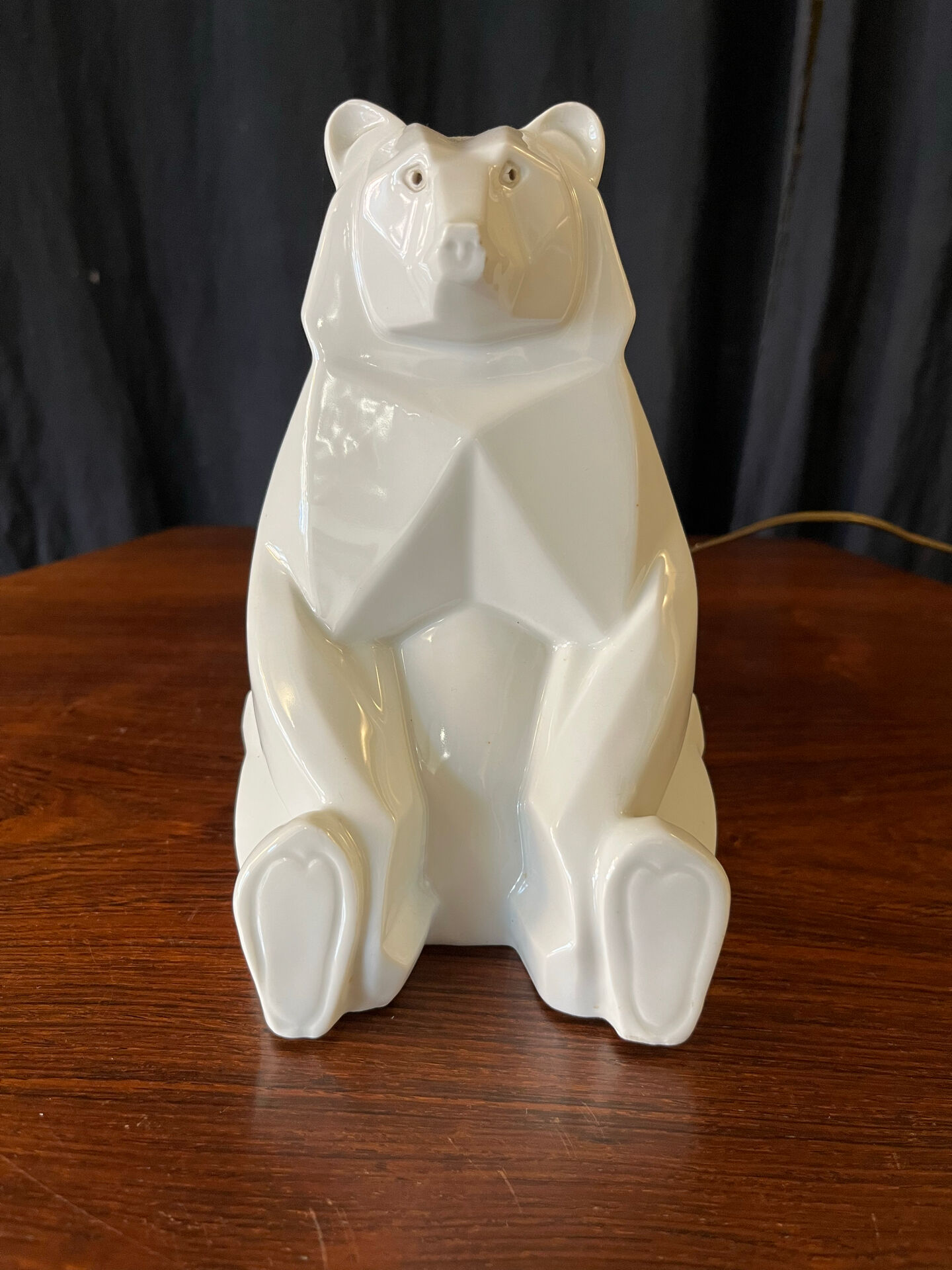 Petite lampe Art Déco ours polaire