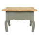 Table basse vintage en chêne, forme libre
