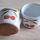 Rillette pots cherry decor