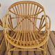 paire fauteuils rotin Coquille