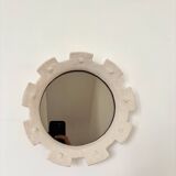 Contemporary French ceramic mirror, "Gioielli" by Renzo Maar.