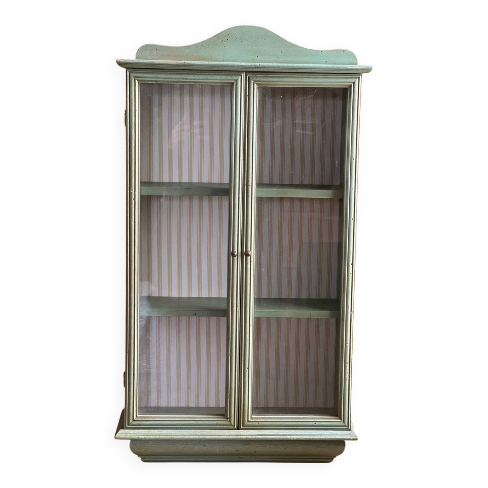 Wall display cabinet wood