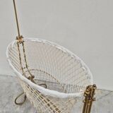 19th century brass rocking cradle from a castle
