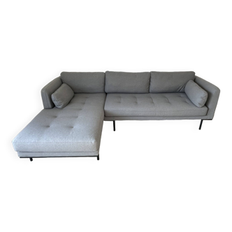 Gray corner sofa