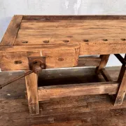 Old small carpenter's workbench from the 1920s.