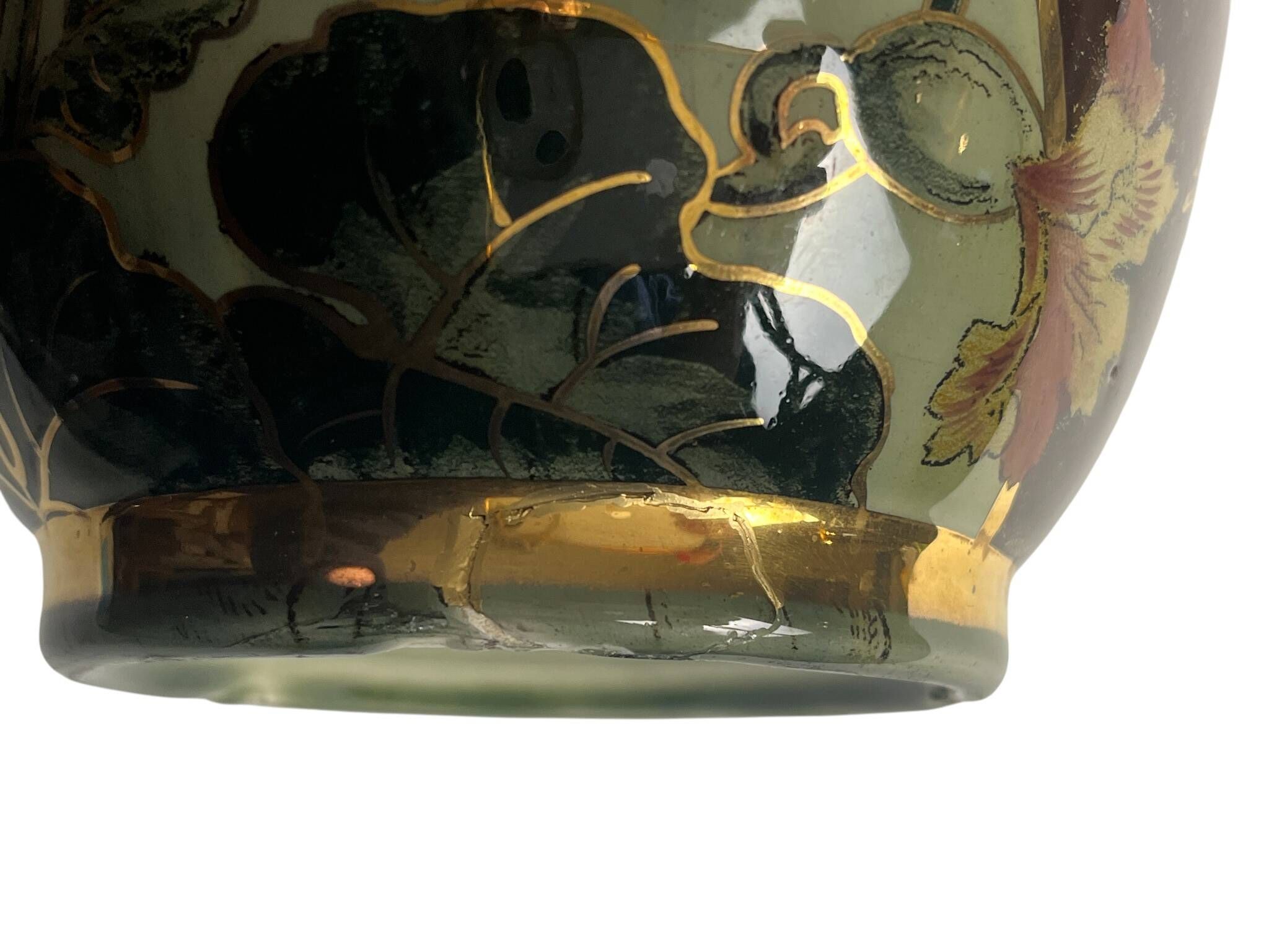 Art Deco, pair of Lunéville earthenware vases circa 1930
