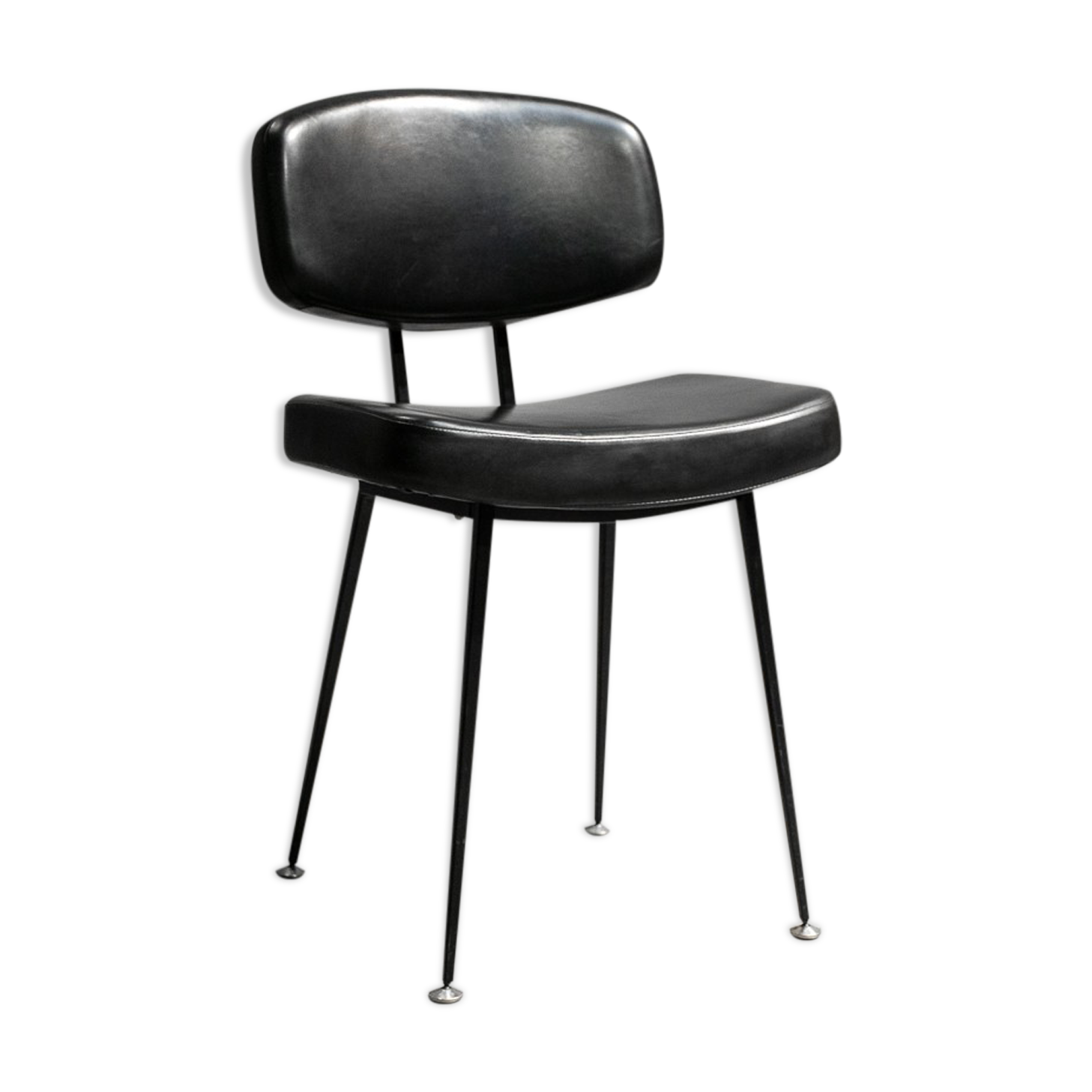 Scandinavian chair skaï foot compass 1969