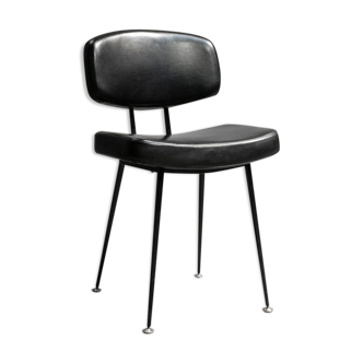 Chaise skaï pied compas 1969