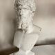 Greco-Roman bust in full plaster of Emperor Lucius Verus Borghese collection