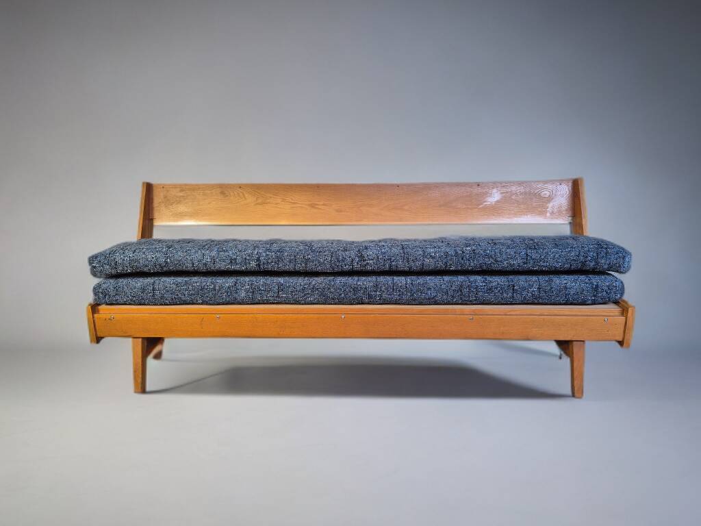 Hikor Pisek daybed sofa, Vintage Czech 1960s