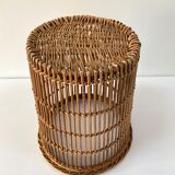 Rattan basket wicker from the 60s