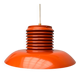 Mid-Century Modern German Space Age Orange Pendant Lamp, 1960s
