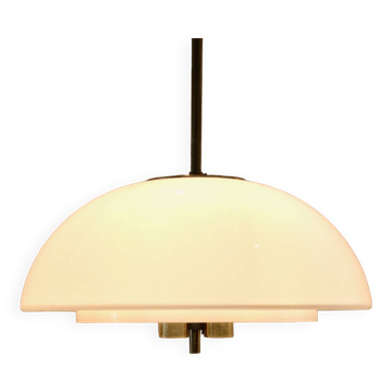 Suspension Mushroom de Glashütte Limburg en verre opale et laiton