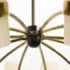 Sunburst chandelier brass of Kalmar Italy 1950 s