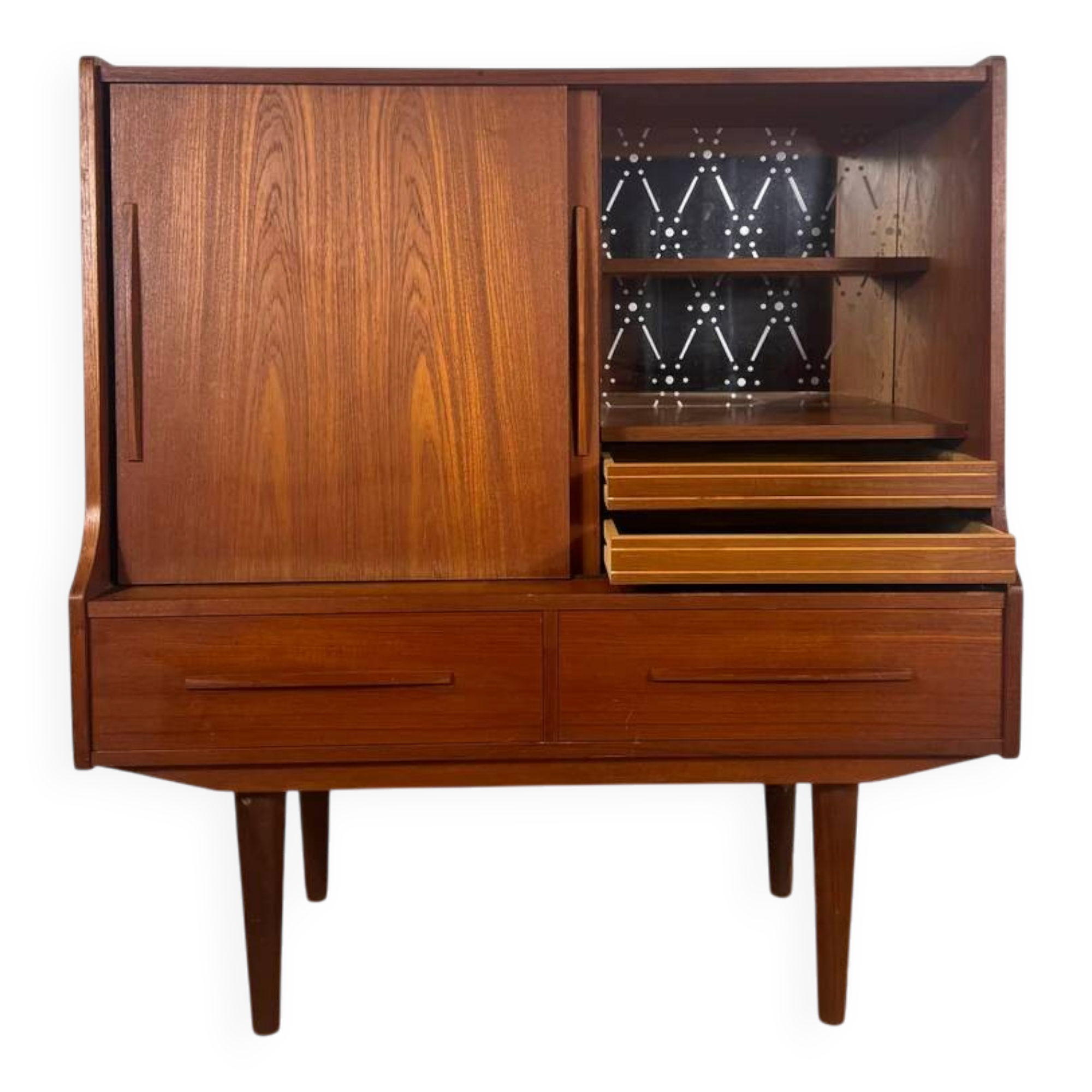 Danish teak bar cabinet, 1960s